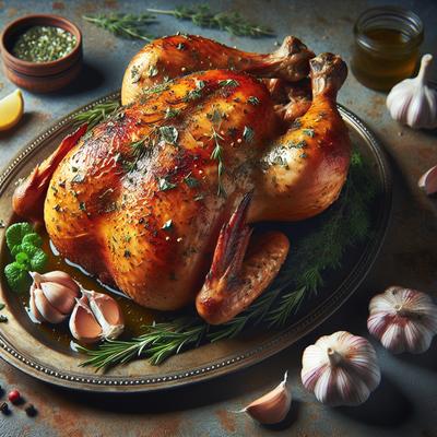Image of Rotisserie Fresh Herb Garlic Chicken
