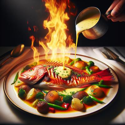 Image of Rouget Grill Beurre Nantaise Red Snapper with Butter Nantaise