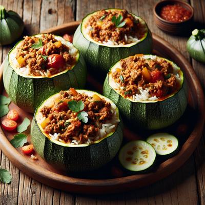 Image of Round 2 Stuffed Zucchini Boats