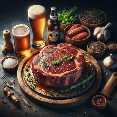 Image of Round Steak with Beer Marinade for the Grill