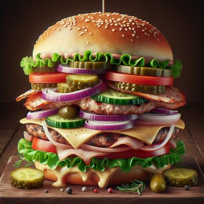 Image of Rr's New England Turkey Burgers with the Works