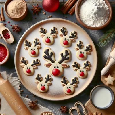 Image of Rudolph the Red Nosed Reindeer Cookies