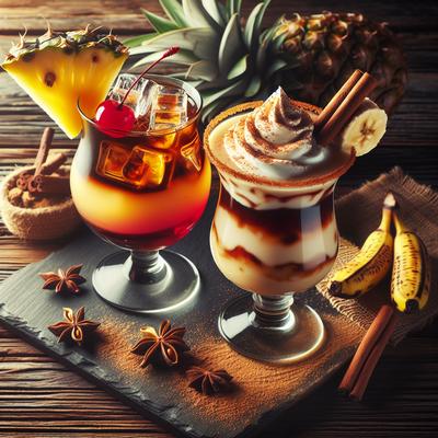 Image of Rum Punch Painkiller and Banana Bender