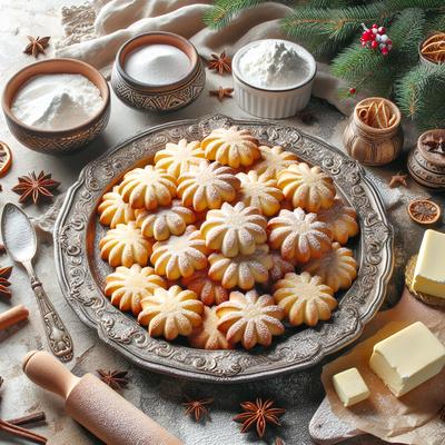 Image of Russian Butter Cookies for Christmas