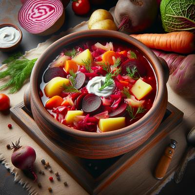 Image of Russian Palace's Vegetable Borscht Recipe