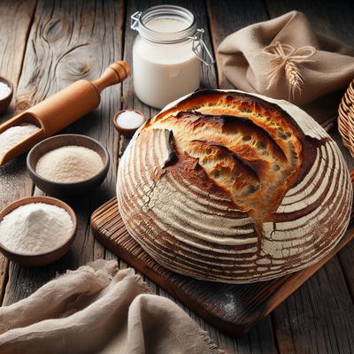 Image of Rustic Country Sourdough Bread