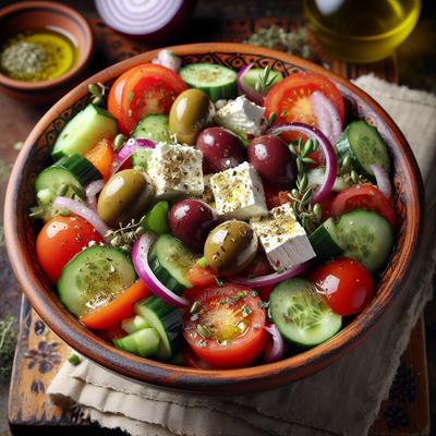 Image of Rustic Greek Farmer's Salad