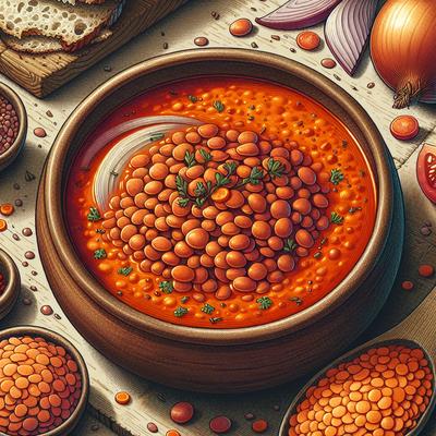 Image of Rustic Red Lentil Soup Mahluta Corbasi