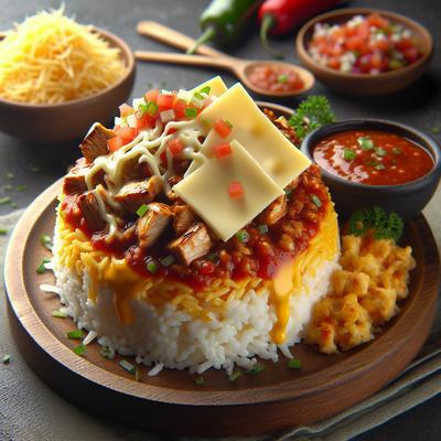 Image of S C R a M Salsa Cheese Rice and Meat
