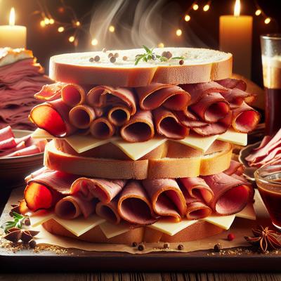 Image of S L Hot Roast Beef Party Sandwiches