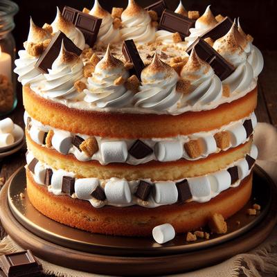 Image of S More Christmas Cream Cake
