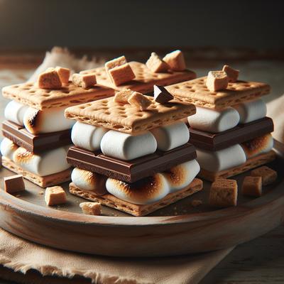 Image of S Mores Marshmallow Treat Bars