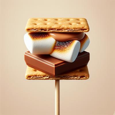 Image of S Mores on a Lollipop Stick