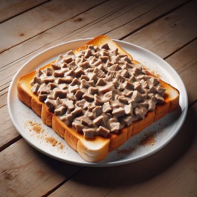 Image of S T on a Shingle Chipped Beef on Toast