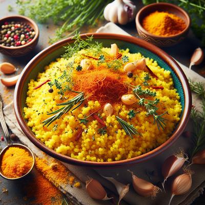 Image of Saffron Couscous with Herbs