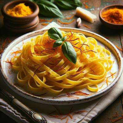 Image of Saffron Fettuccine