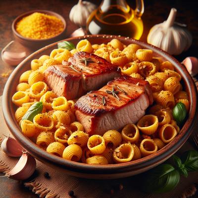 Image of Saffron Orecchiette with Two Porks