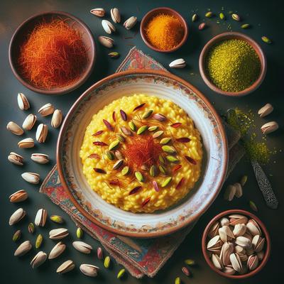Image of Saffron Risotto with Pistachios