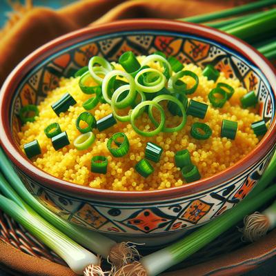 Image of Saffron Scallion Couscous