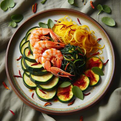 Image of Saffron Shrimp and Zucchini