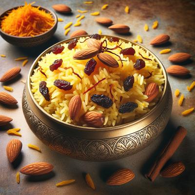 Image of Saffron Sweet Rice Zarda Pullao