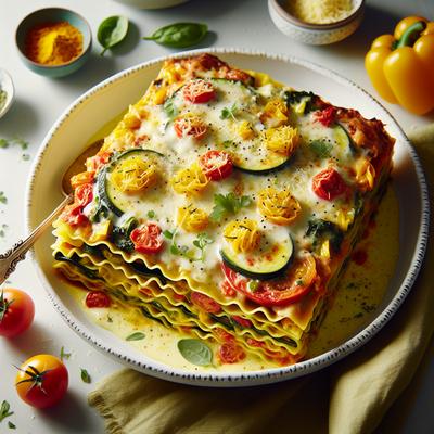 Image of Saffron Vegetable Lasagna
