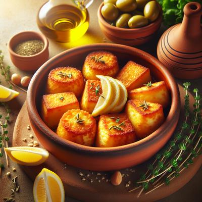 Image of Saganaki Fried Cheese Greek Style