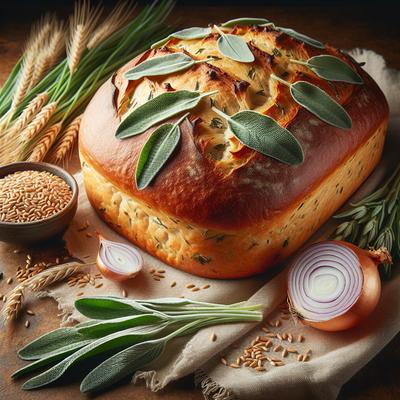 Image of Sage and Onion Wheat Bread Bread Machine