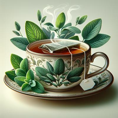 Image of Sage Mint Tea for Sore Throats and More