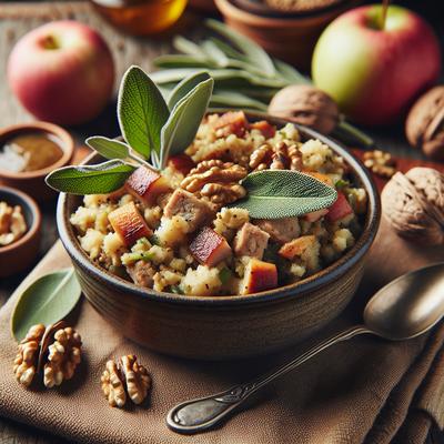 Image of Sage Sausage Apple Walnut Stuffing Dressing