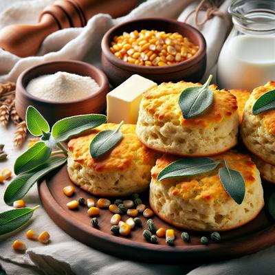 Image of Sage Scented Cornmeal Biscuits