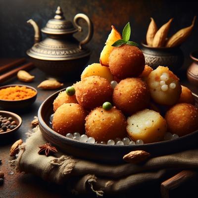 Image of Sago Potato Vada Tapioca Rounds