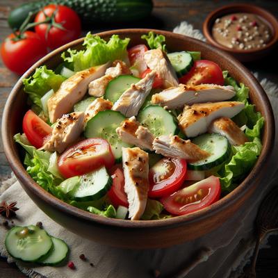 Image of Salad Chicken in a Simple Way