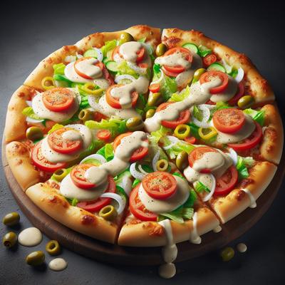 Image of Salad Dressing Pizza
