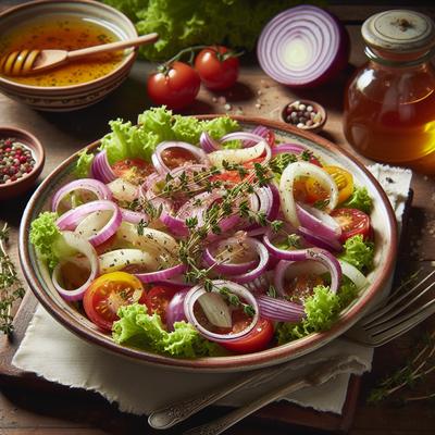 Image of Salad of Shallots and Thyme Honey