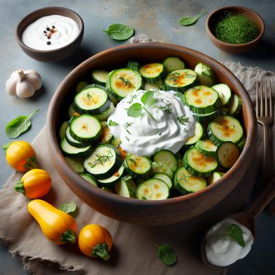 Image of Salad of Yogurt and Courgettes