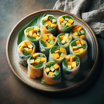 Image of Salad Rolls with Mango and Avocado