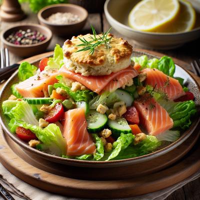 Image of Salad Scones with Salmon
