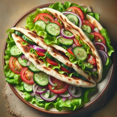 Image of Salad Stuffed Pita Sandwiches