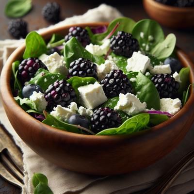 Image of Salad with Blackberries and Goat Cheese Sweden
