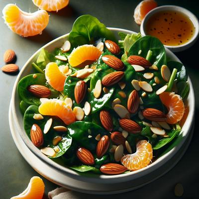 Image of Salad with Caramelized Slivered Almonds Mandarin Oranges