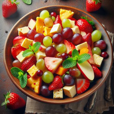 Image of Salad with Fruit and Cheese