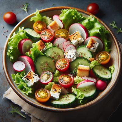 Image of Salad with Goat Cheese Croutons