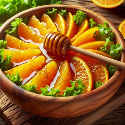 Image of Salad with Honey and Oranges