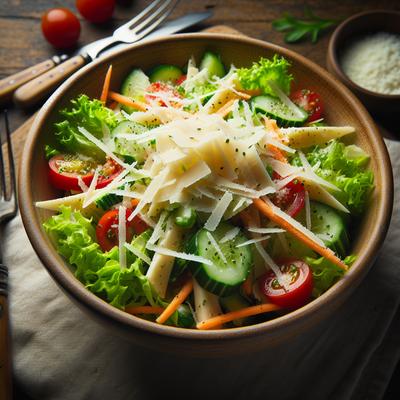 Image of Salad with Parmesan Cheese Salata Ma Jibna