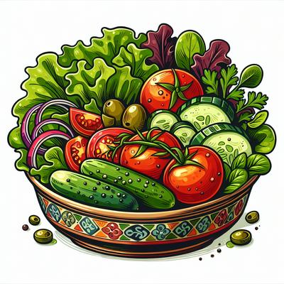 Image of Salad with Tarragon Vinaigrette