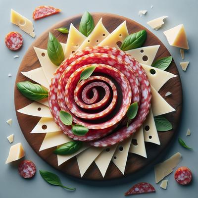 Image of Salami and Parmesan Pinwheels