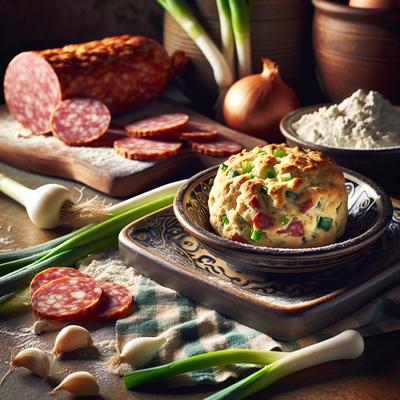 Image of Salami and Scallion Biscuits
