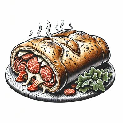 Image of Salami Bread or Stromboli