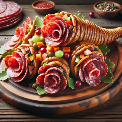 Image of Salami Cornucopias